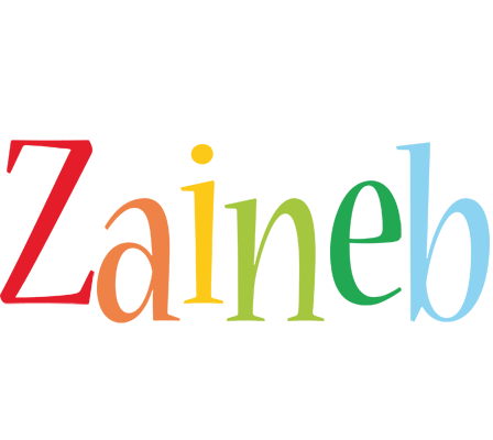 Zaineb birthday logo