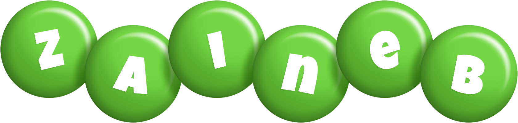 Zaineb candy-green logo