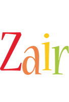 Zair birthday logo