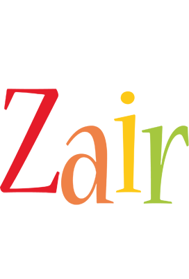 Zair birthday logo