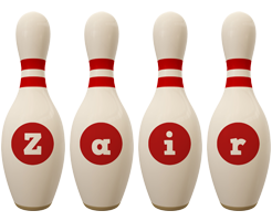 Zair bowling-pin logo