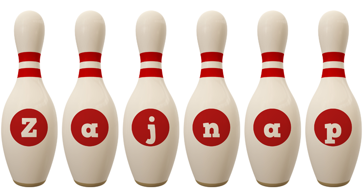 Zajnap bowling-pin logo