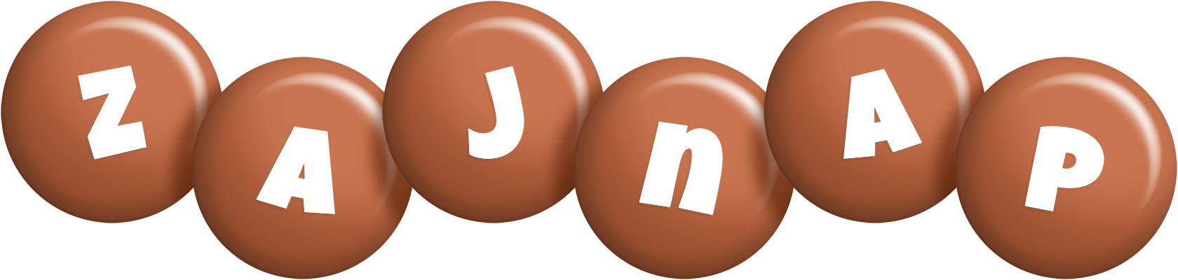 Zajnap candy-brown logo