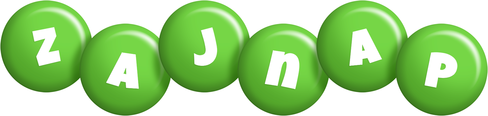 Zajnap candy-green logo