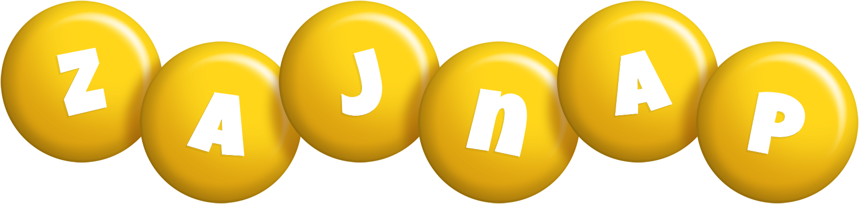 Zajnap candy-yellow logo
