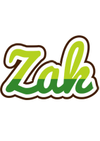 Zak golfing logo