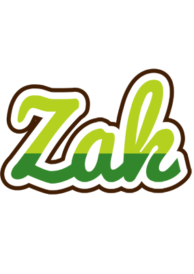 Zak golfing logo