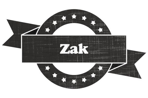 Zak grunge logo