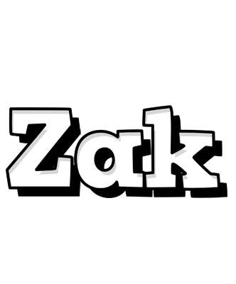 Zak snowing logo