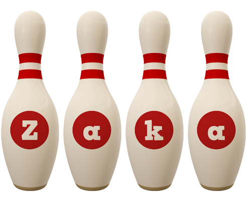 Zaka bowling-pin logo