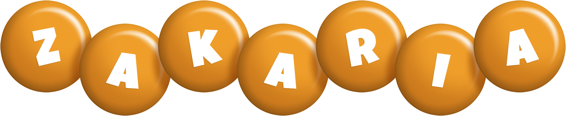 Zakaria candy-orange logo