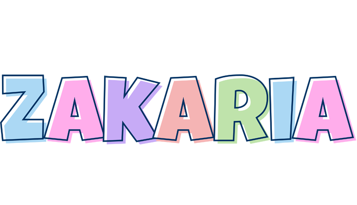 Zakaria pastel logo
