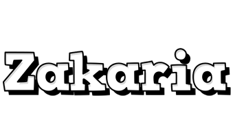 Zakaria snowing logo