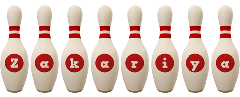 Zakariya bowling-pin logo