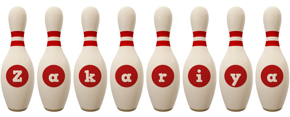 Zakariya bowling-pin logo