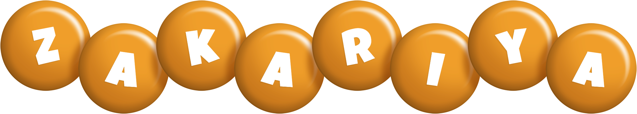 Zakariya candy-orange logo