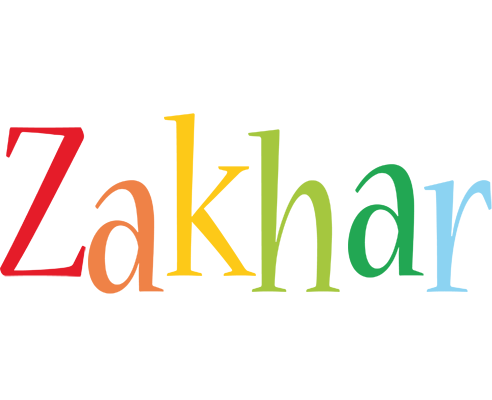 Zakhar birthday logo
