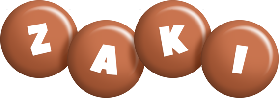 Zaki candy-brown logo