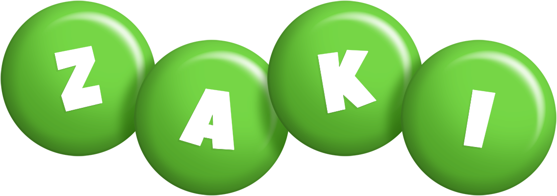 Zaki candy-green logo