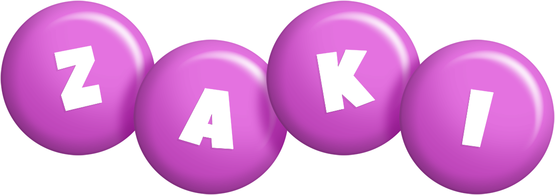 Zaki candy-purple logo