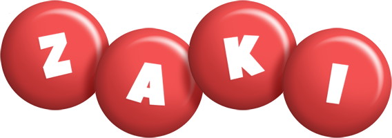 Zaki candy-red logo