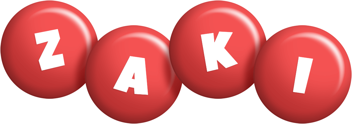 Zaki candy-red logo