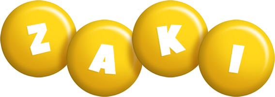 Zaki candy-yellow logo