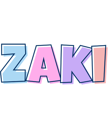 Zaki pastel logo