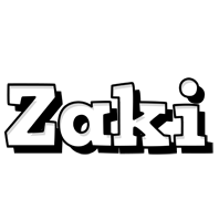 Zaki snowing logo
