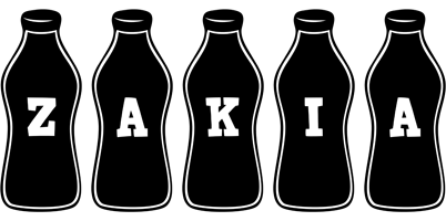 Zakia bottle logo