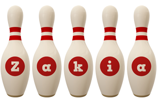 Zakia bowling-pin logo