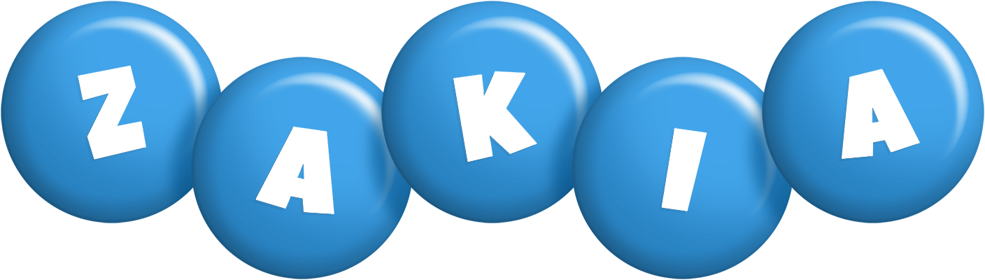Zakia candy-blue logo