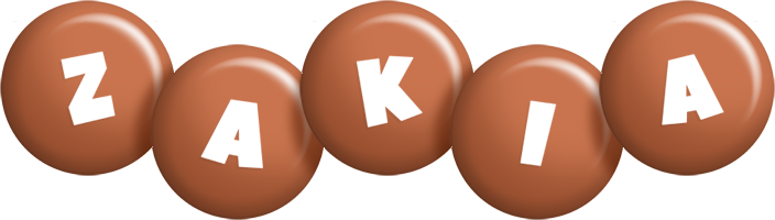 Zakia candy-brown logo