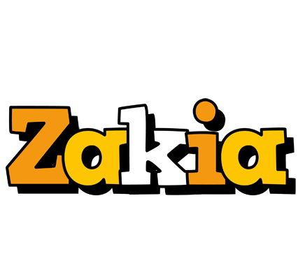 Zakia cartoon logo