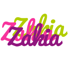 Zakia flowers logo