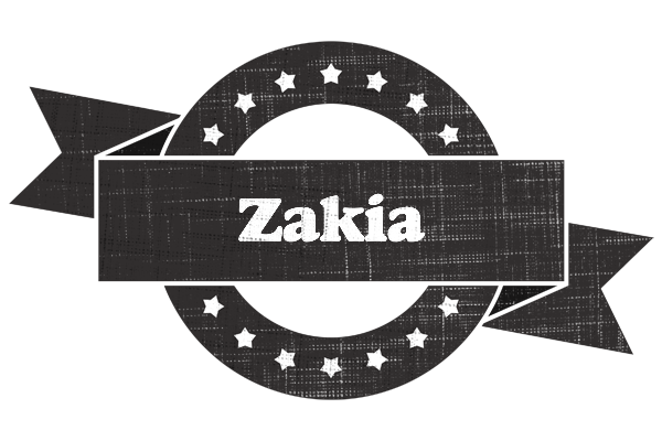 Zakia grunge logo
