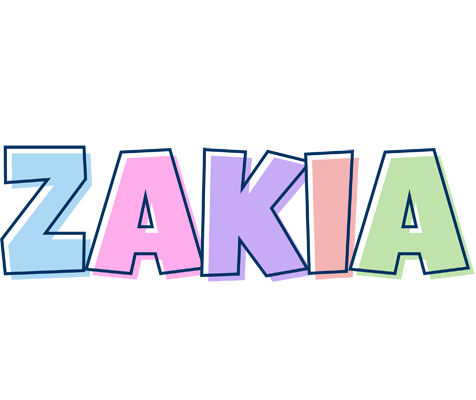Zakia pastel logo