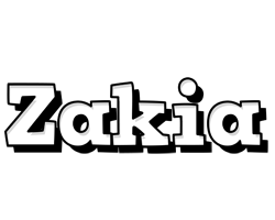 Zakia snowing logo