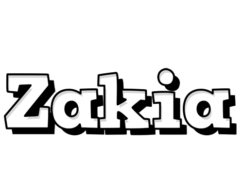 Zakia snowing logo