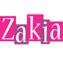 Zakia whine logo