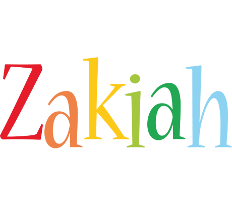 Zakiah birthday logo