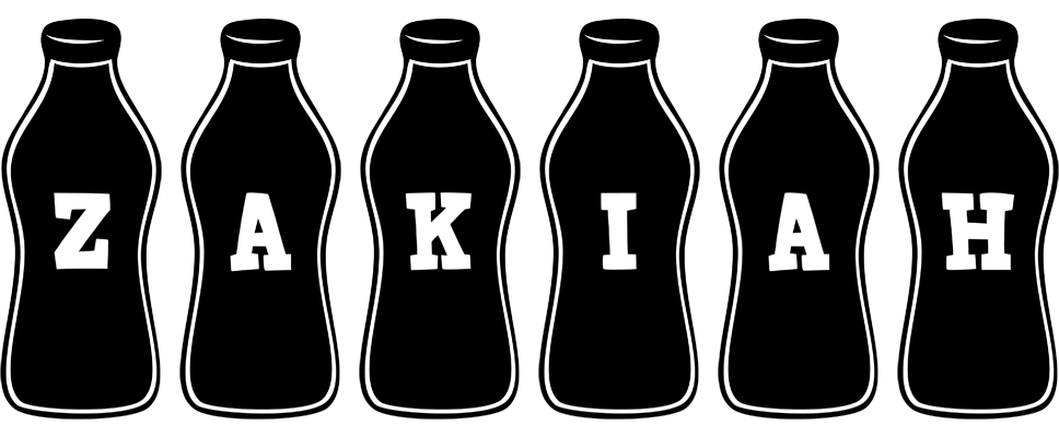 Zakiah bottle logo