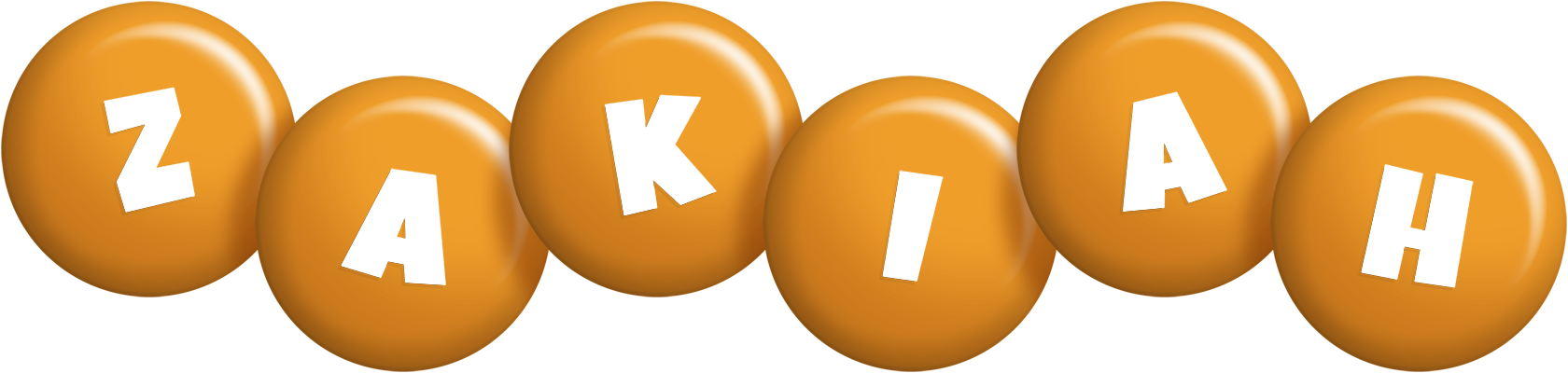 Zakiah candy-orange logo