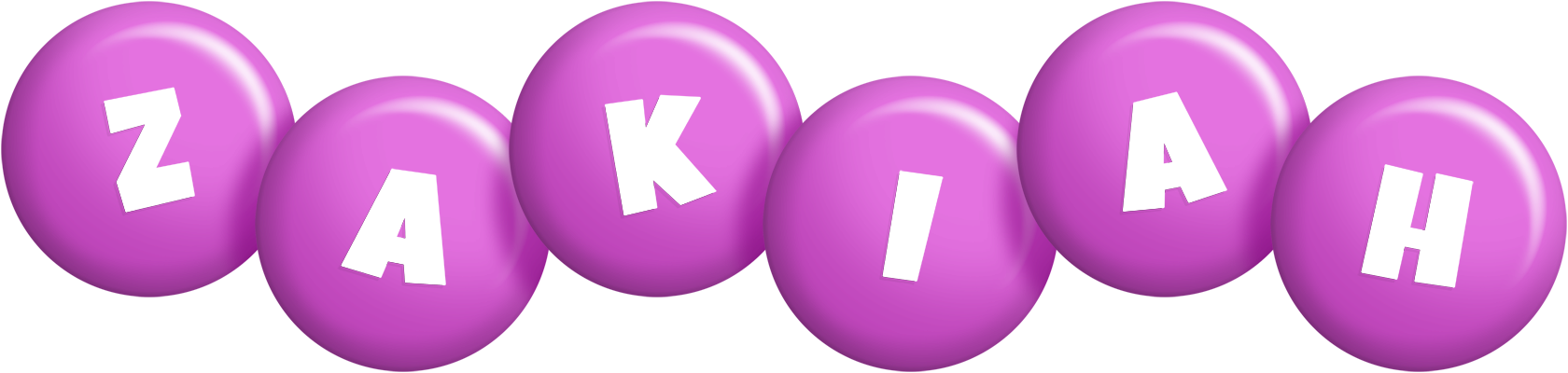Zakiah candy-purple logo