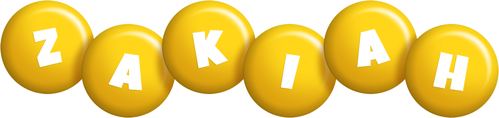 Zakiah candy-yellow logo