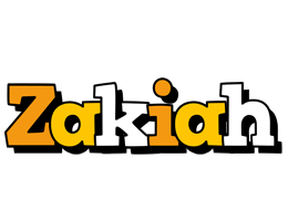 Zakiah cartoon logo