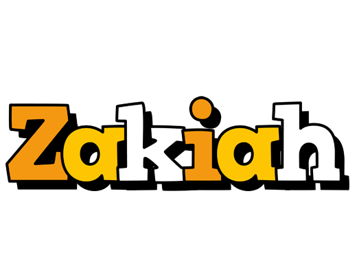 Zakiah cartoon logo