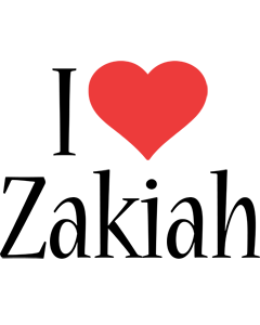 Zakiah i-love logo