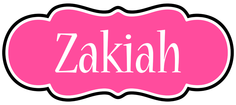 Zakiah invitation logo
