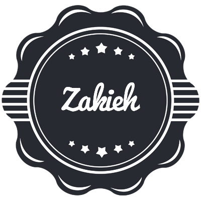 Zakieh badge logo